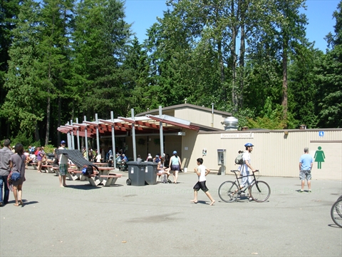 Washrooms at Second Beach in Stanley Park, Vancouver, BC, Canada