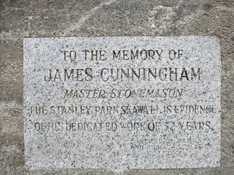 James Cunningham plaque