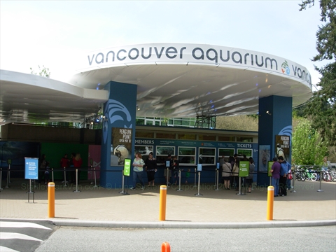 Vancouver Aquarium gift shop in Stanley Park, Vancouver, BC, Canada