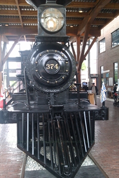 Engine 374 at Yaletown Roundhouse at False Creek, Vancouver, BC, Canada