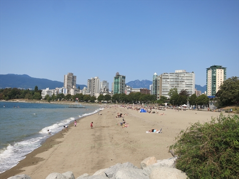 English Bay Beach in Vancouver, BC, Canada