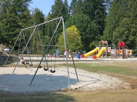 Ceperley Park Playground in Stanley Park, Vancouver, BC, Canada