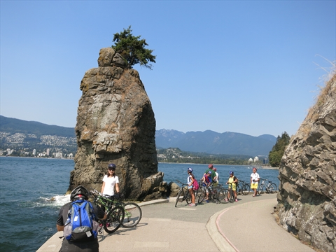 Stanley Park Seawall in Stanley Park, Vancouver, BC, Canada