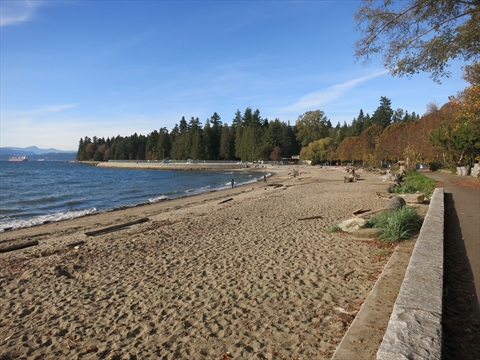 Second Beach in Stanley Park, Vancouver, BC, Canada