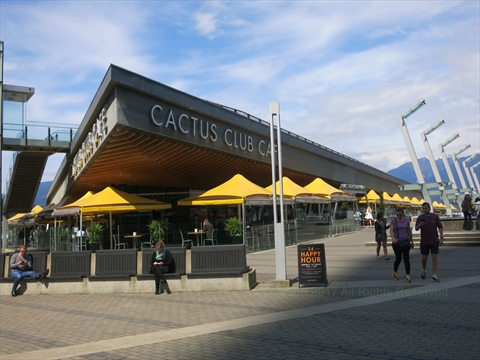 Cactus Club restaurant at Jack Poole Plaza, Vancouver, BC, Canada