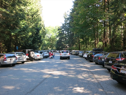 Parking in Stanley Park, Vancouver, British Columbia Canada