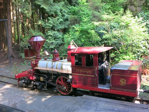 Spring/Summer Miniature Train in Stanley Park, Vancouver, BC, Canada