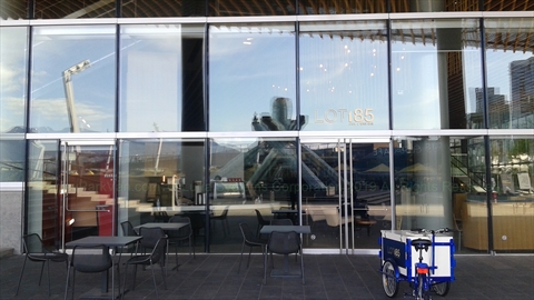 Lot 185 Cafe and Wine Bar at Jack Poole Plaza, Vancouver, BC, Canada
